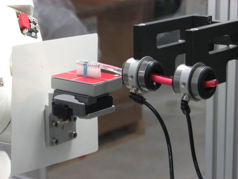 Testing for a robotic high resolution force feedback system.